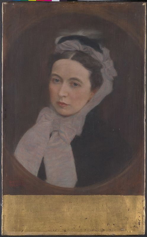 Lady with the lilac scarf (Dame mit lila Schal)