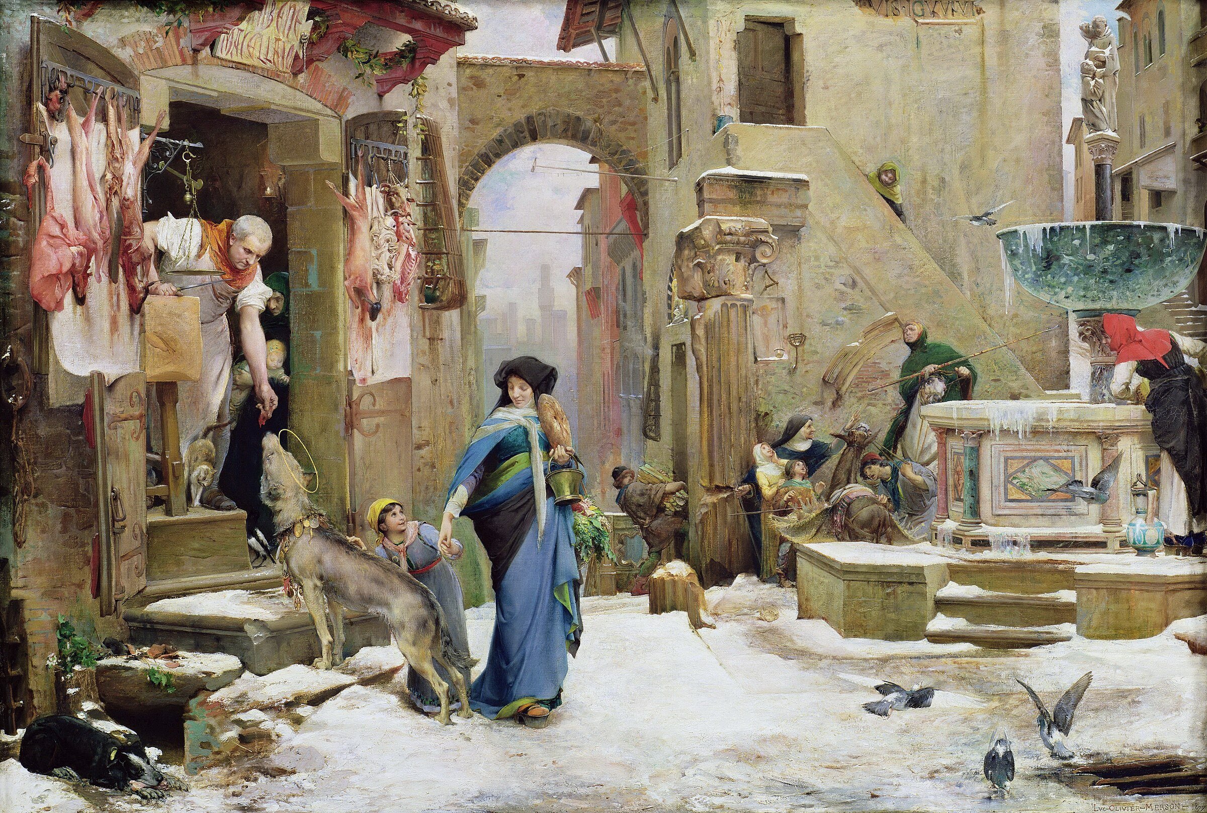 The Wolf of Gubbio by Luc-Olivier Merson