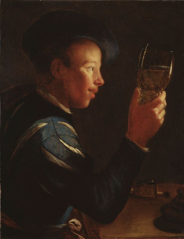 Young Man with a Glass Goblet