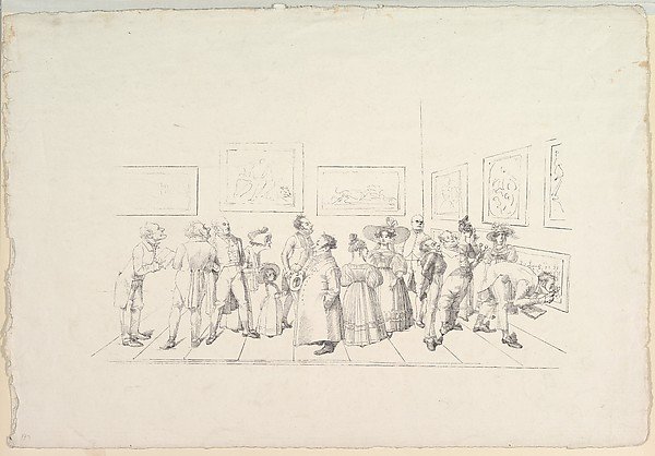 The Public at an Exhibition by Johann Gottfried Schadow