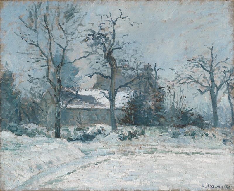 La Maison de la Piette, Montfoucault, effet de neige