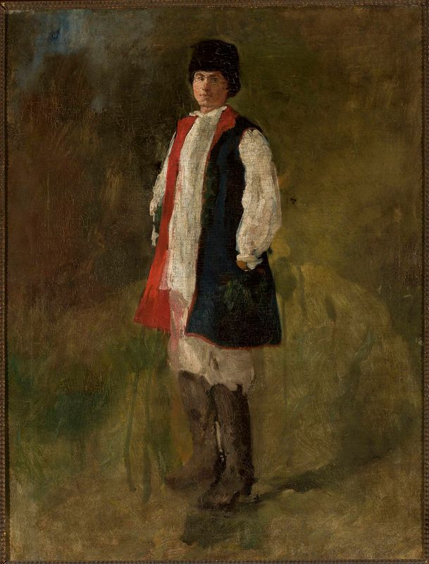 Peasant in the “sukmana” overcoat