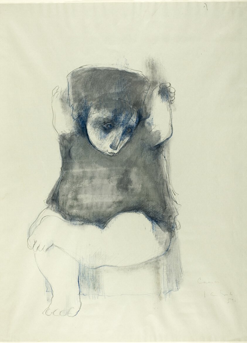 Seated Figure by Jose Luis Cuevas