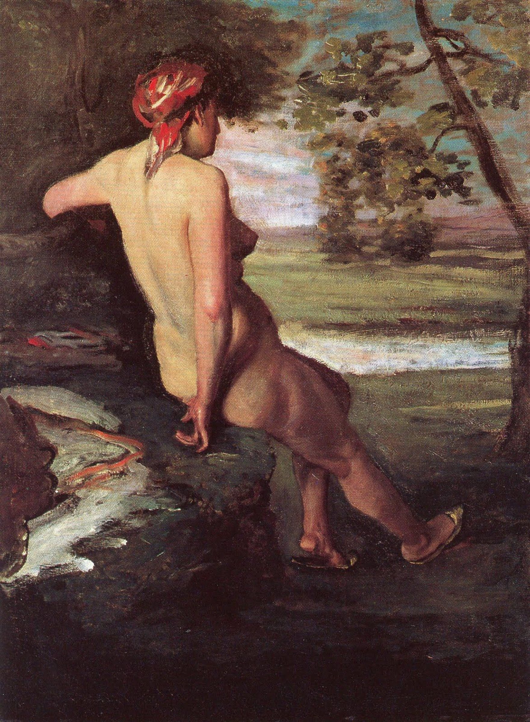 Nude Woman from the Back by Frédéric Bazille