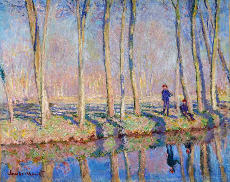 Jean-Pierre Hoschedé and Michel Monet on the Bank of the Epte