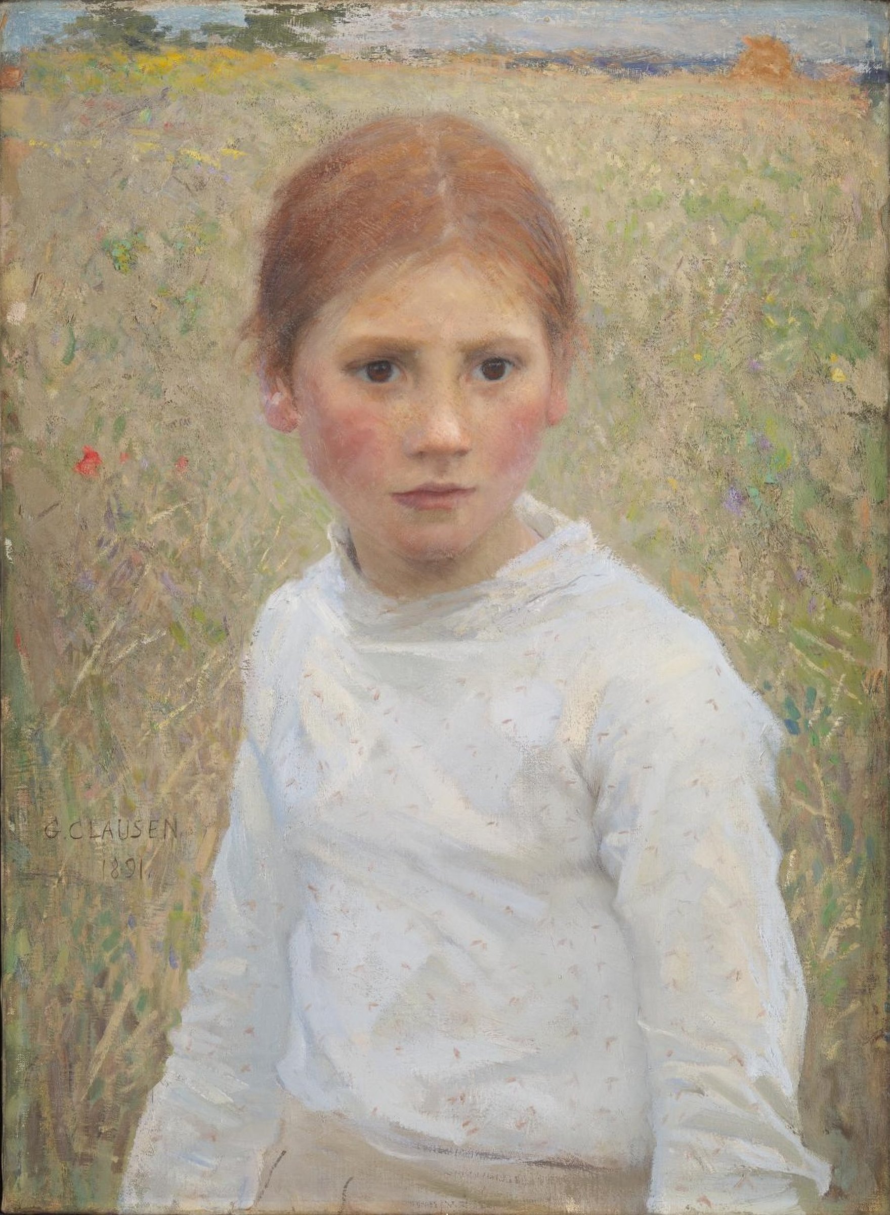 Brown Eyes by George Clausen