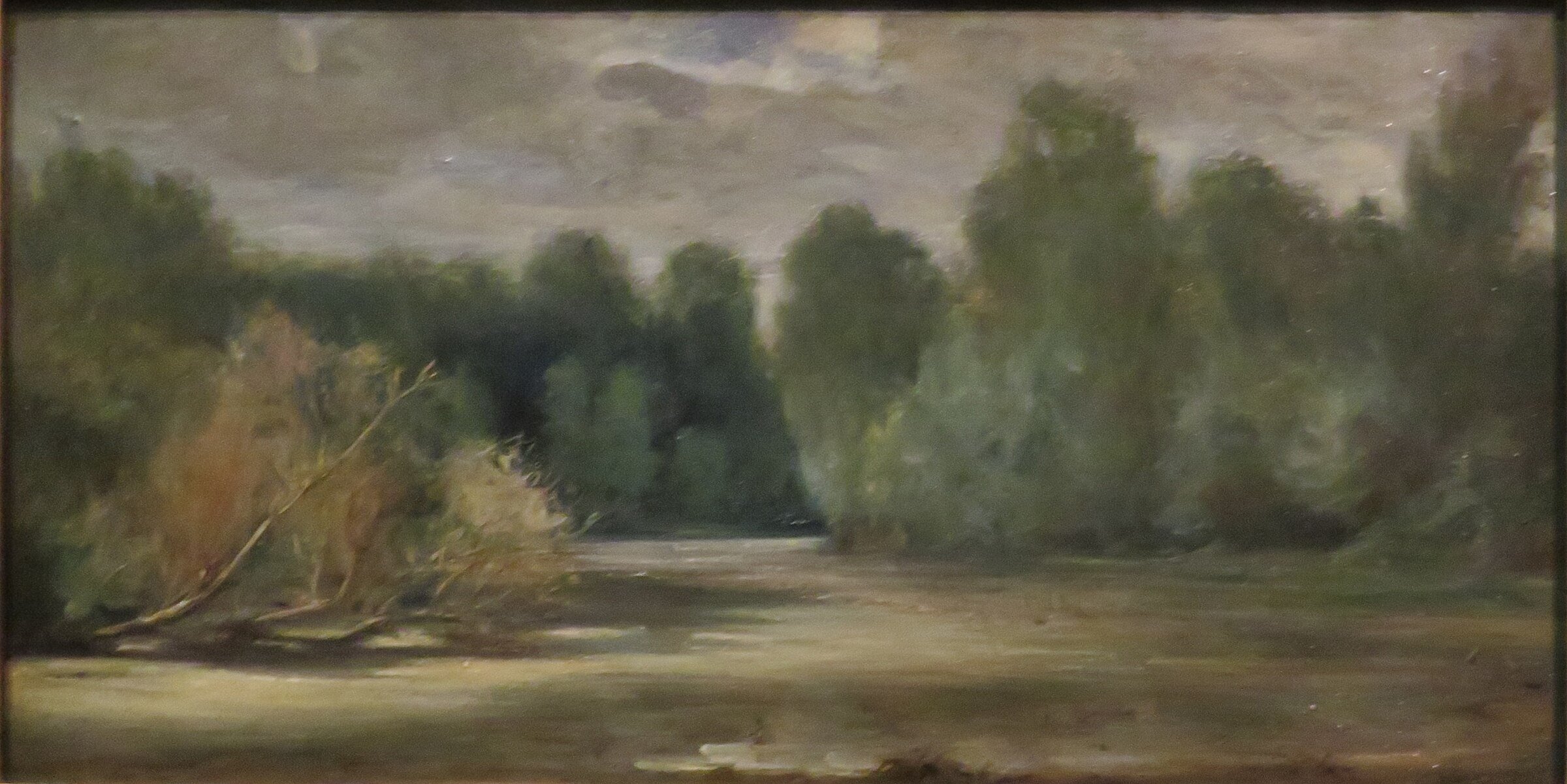L'étang, le Louroux en Touraine by Eugène Delacroix