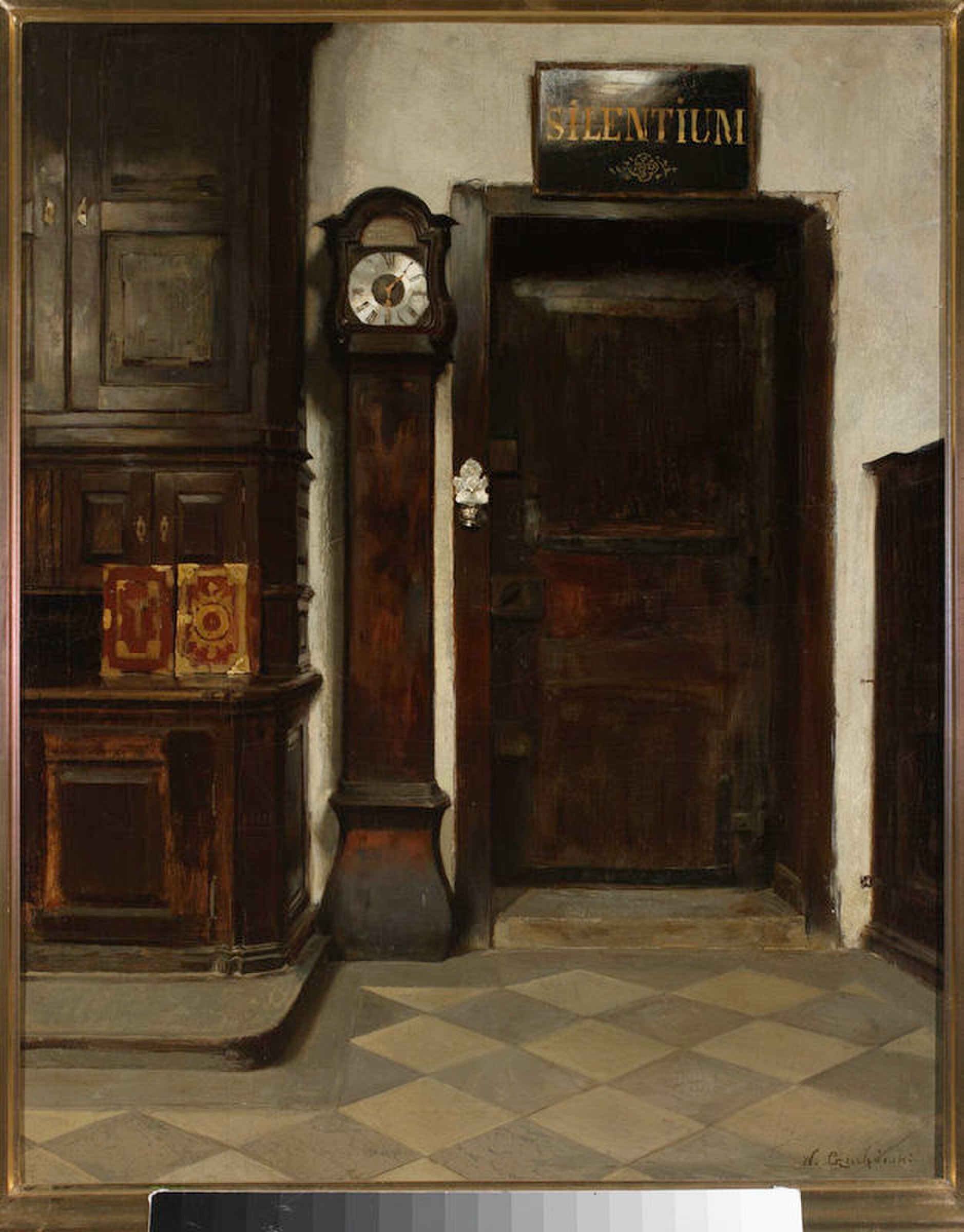 In the sacristy – Silentium by Władysław Czachórski