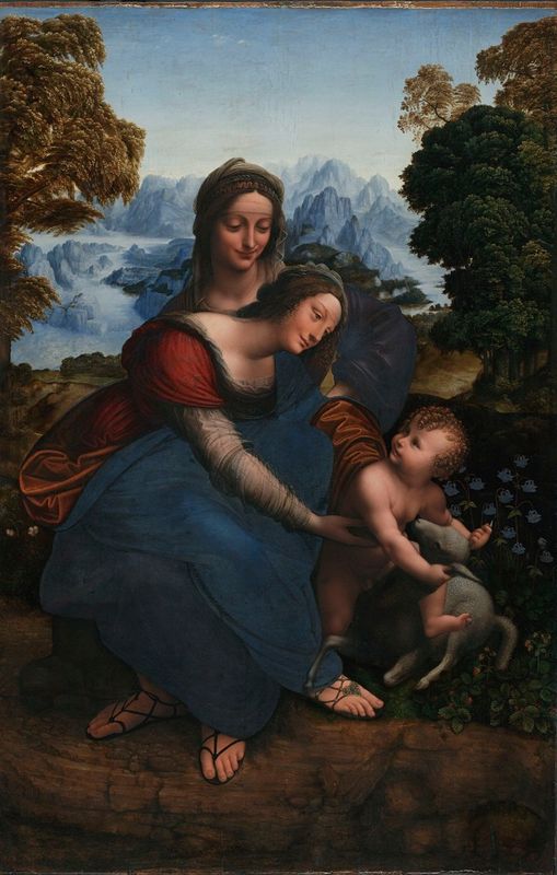 Madonna and Child with Saint Anne in a Landscape