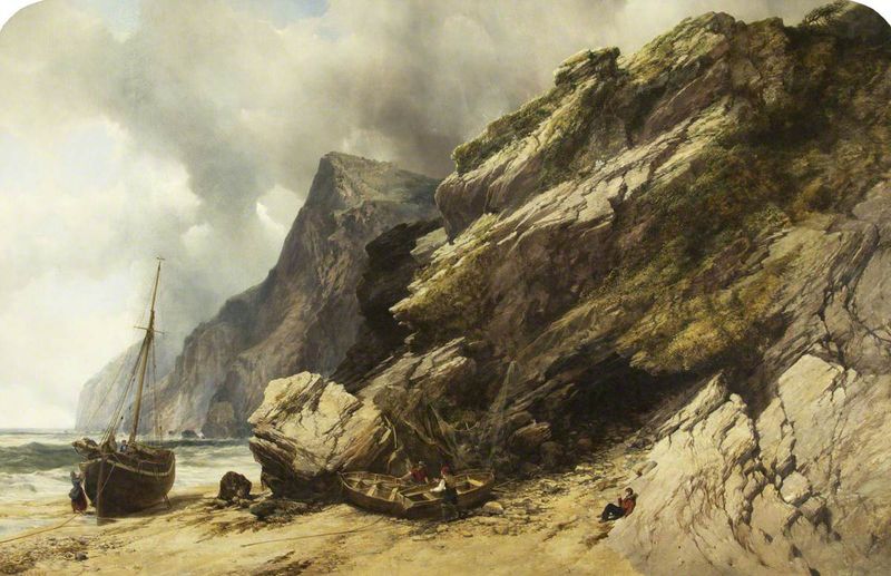 Cheyne Beach, Ilfracombe (Slate Rocks at Ilfracombe)