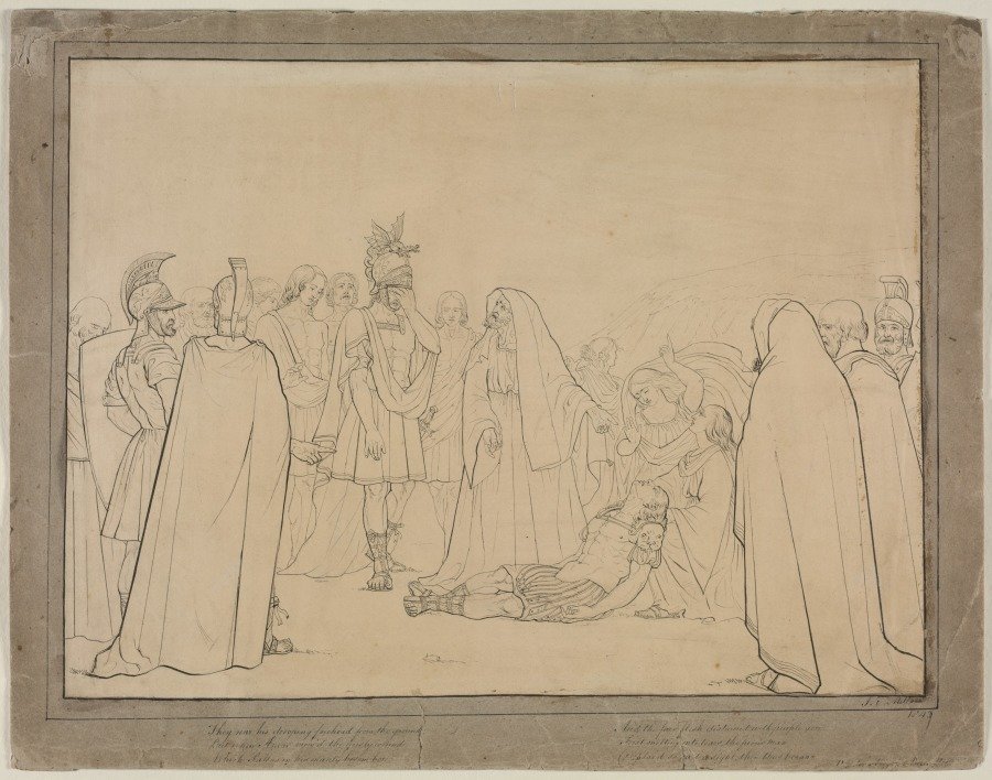 Aeneas Shown the Body of Pallas from Virgil's "Aeneid" by Sir John Everett Millais
