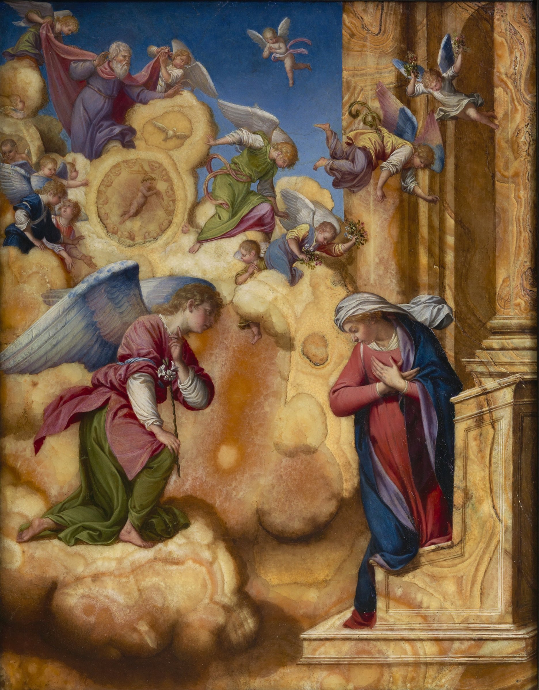Annunciation by Orazio Gentileschi