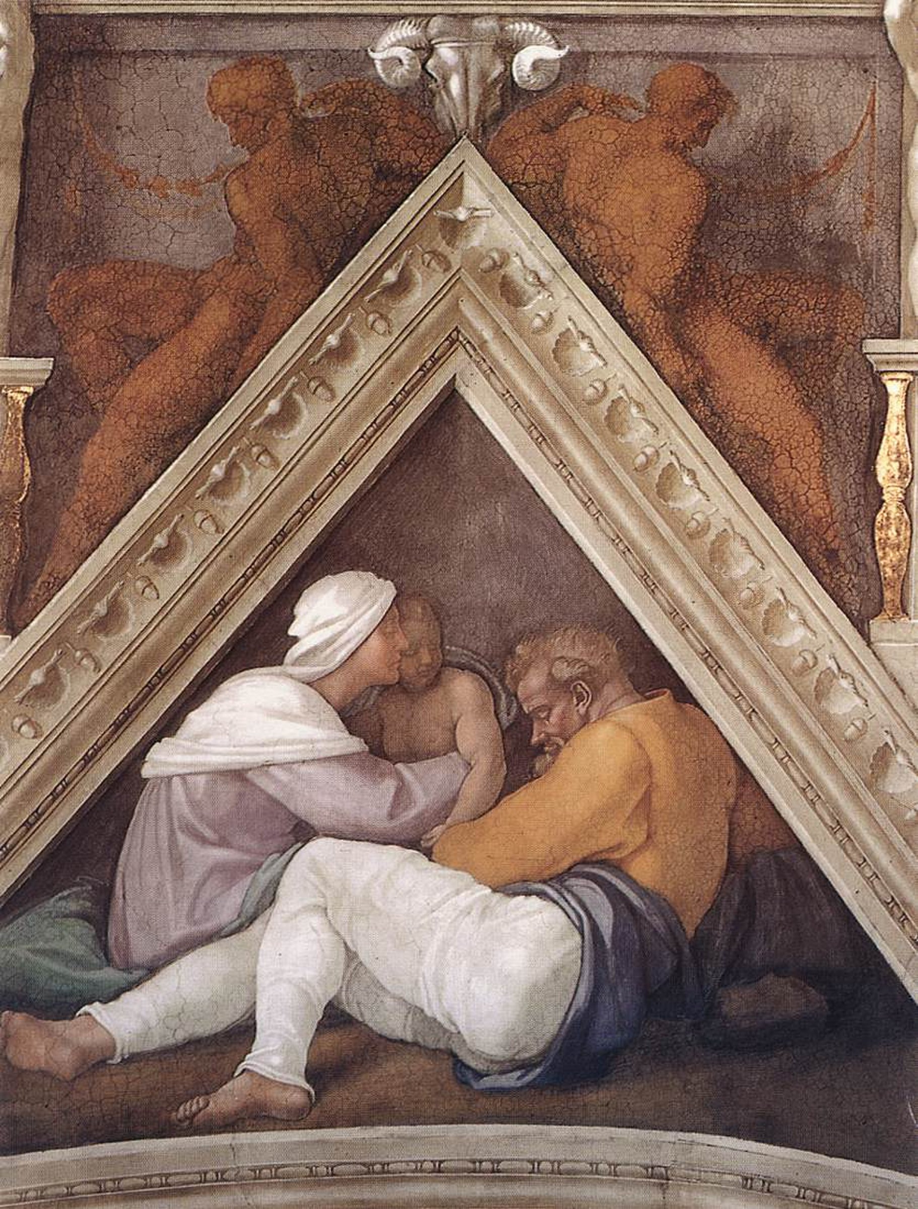 The Ancestors of Christ: Josias, Jeconiah and Shealtiel by Michelangelo