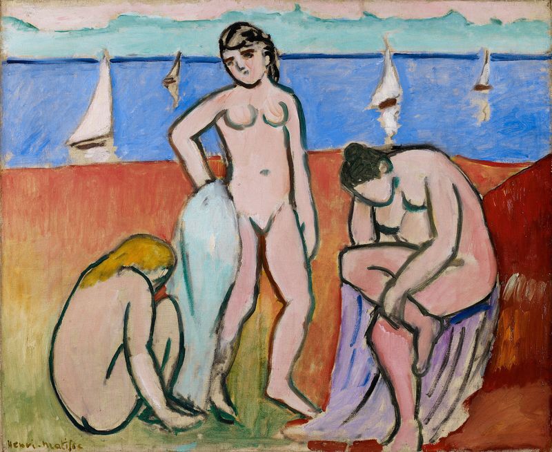 Three Bathers