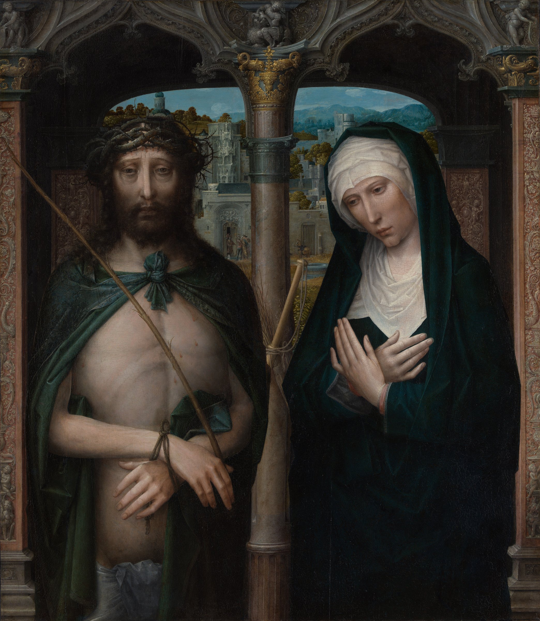 Christ Crowned with Thorns (Ecce Homo), and the Mourning Virgin — 1530