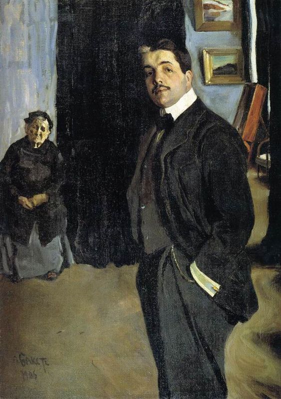 Portrait of Serge Diaghilev and His Nanny
