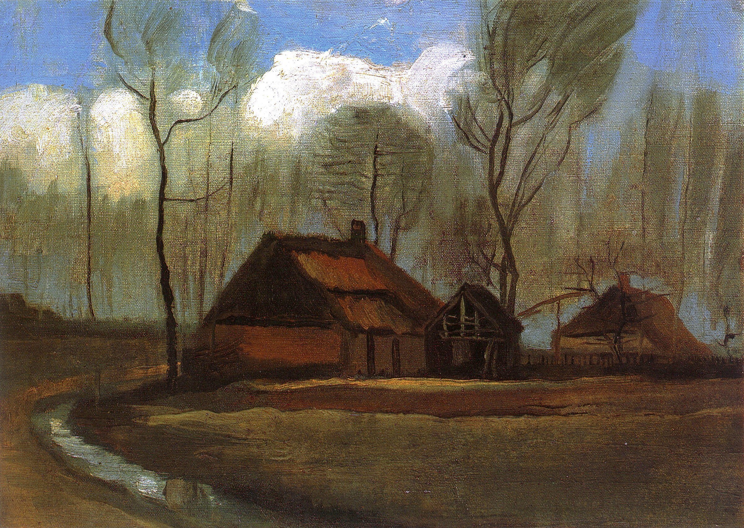 Farmhouse Among Trees — 1883