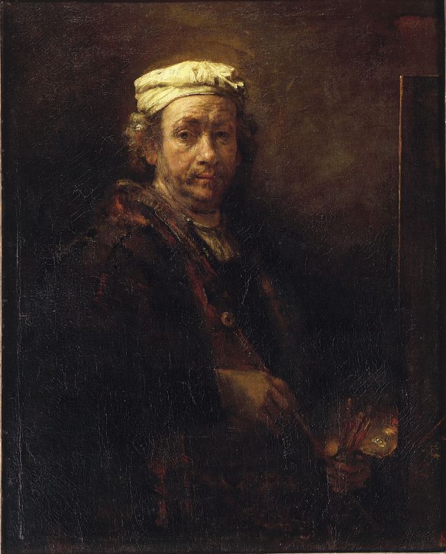 Self-Portrait with Easel