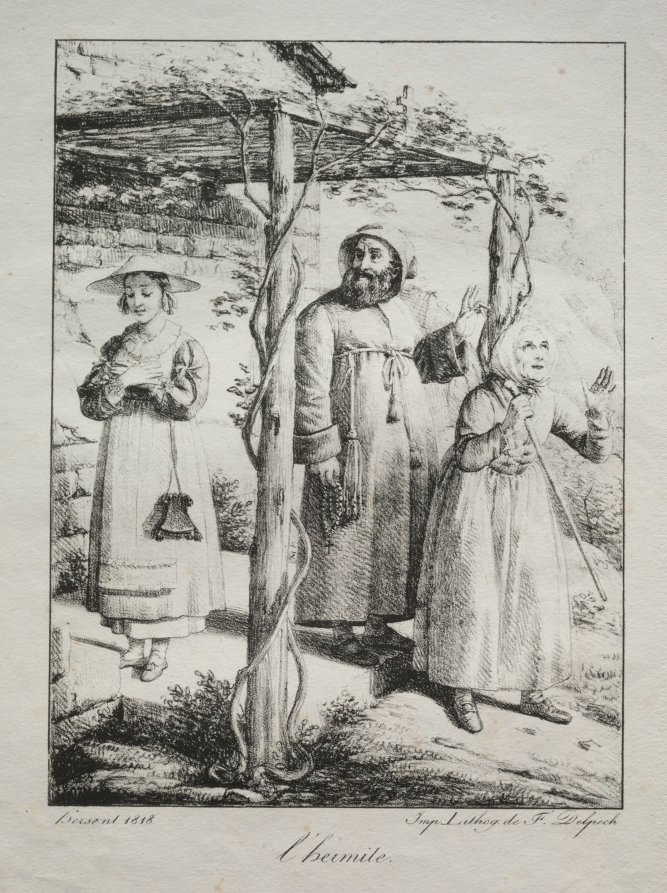 The Hermit by Louis Hersent