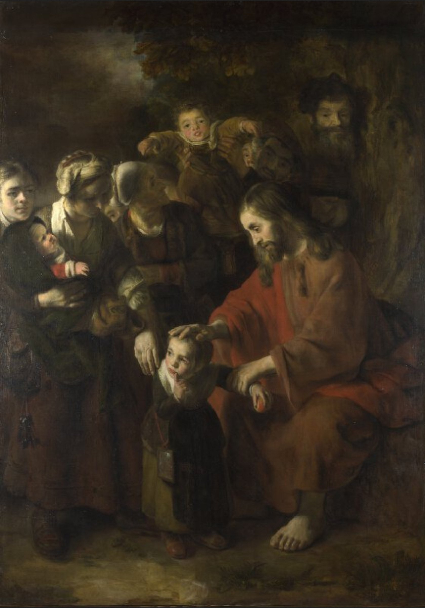 Christ Blessing the Children by William Edward West