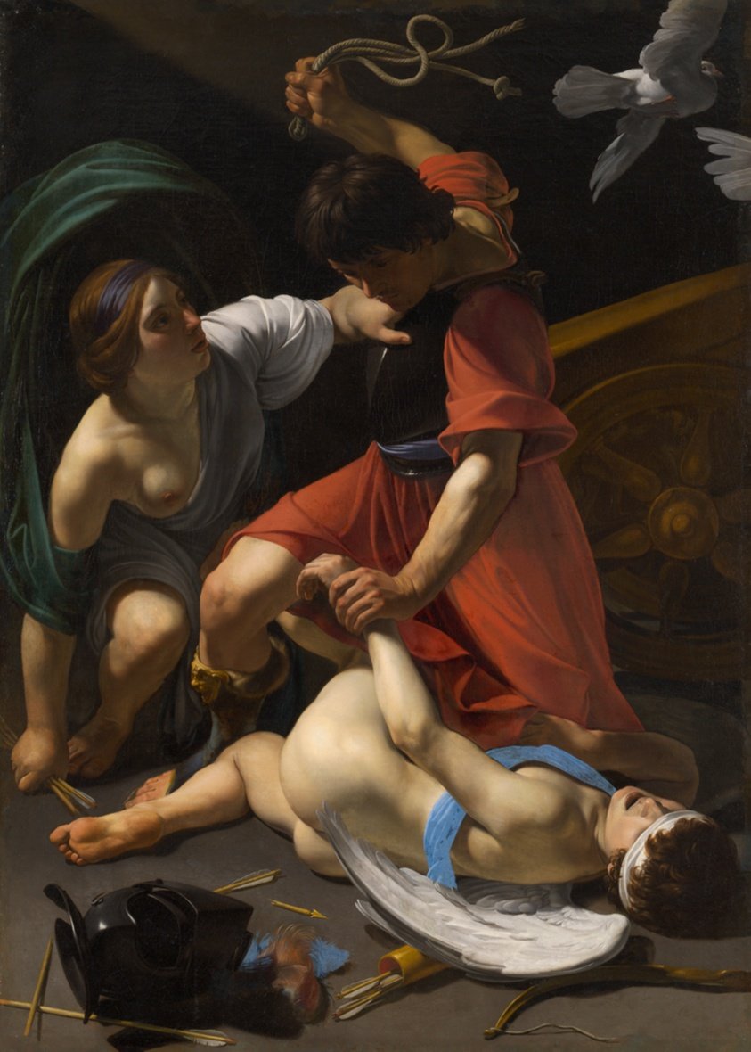 Cupid Chastised by Bartolomeo Manfredi