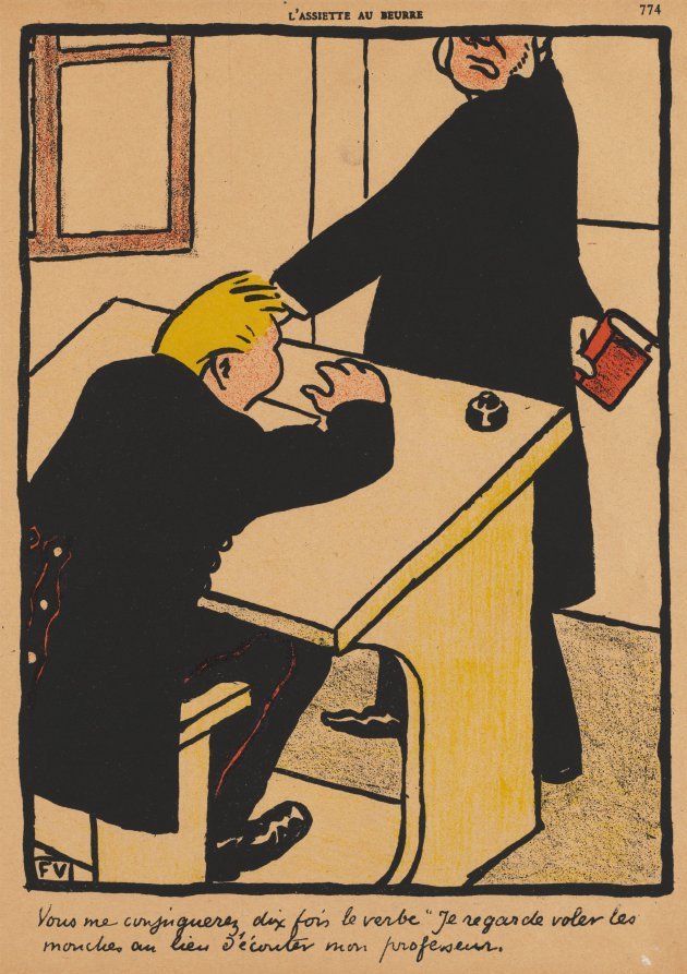 You shall conjugate... by Félix Vallotton