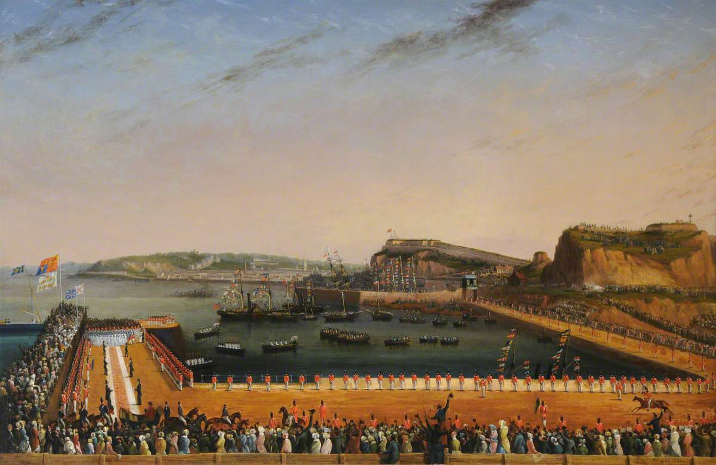 Queen Victoria and Prince Albert's Visit to Jersey by Philip John Ouless
