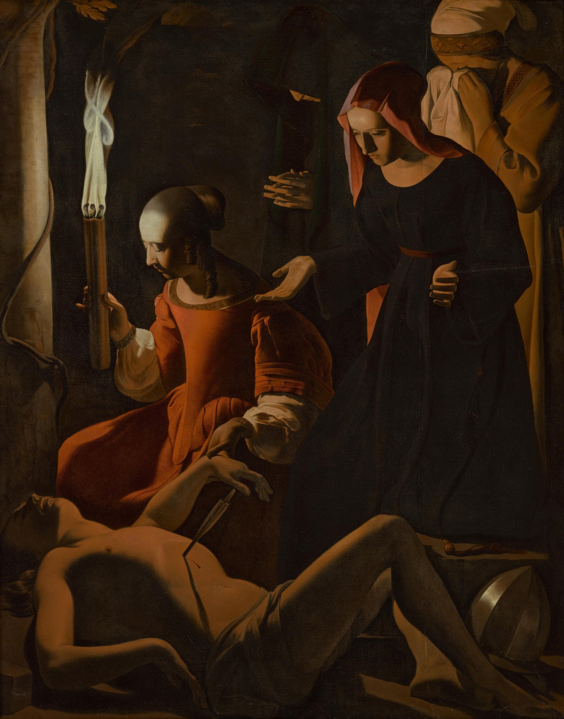 Saint Sebastian tended by Saint Irene by Georges de La Tour