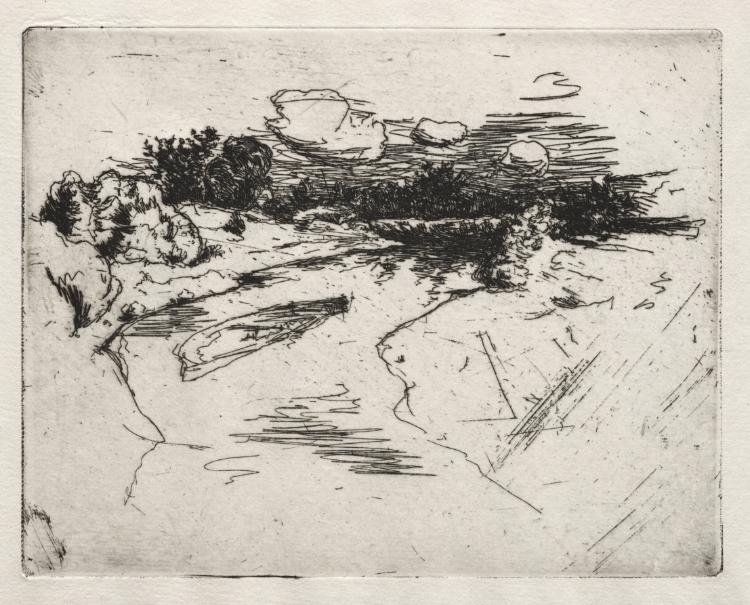 Miami River, near Cincinnati, Ohio by John Henry Twachtman