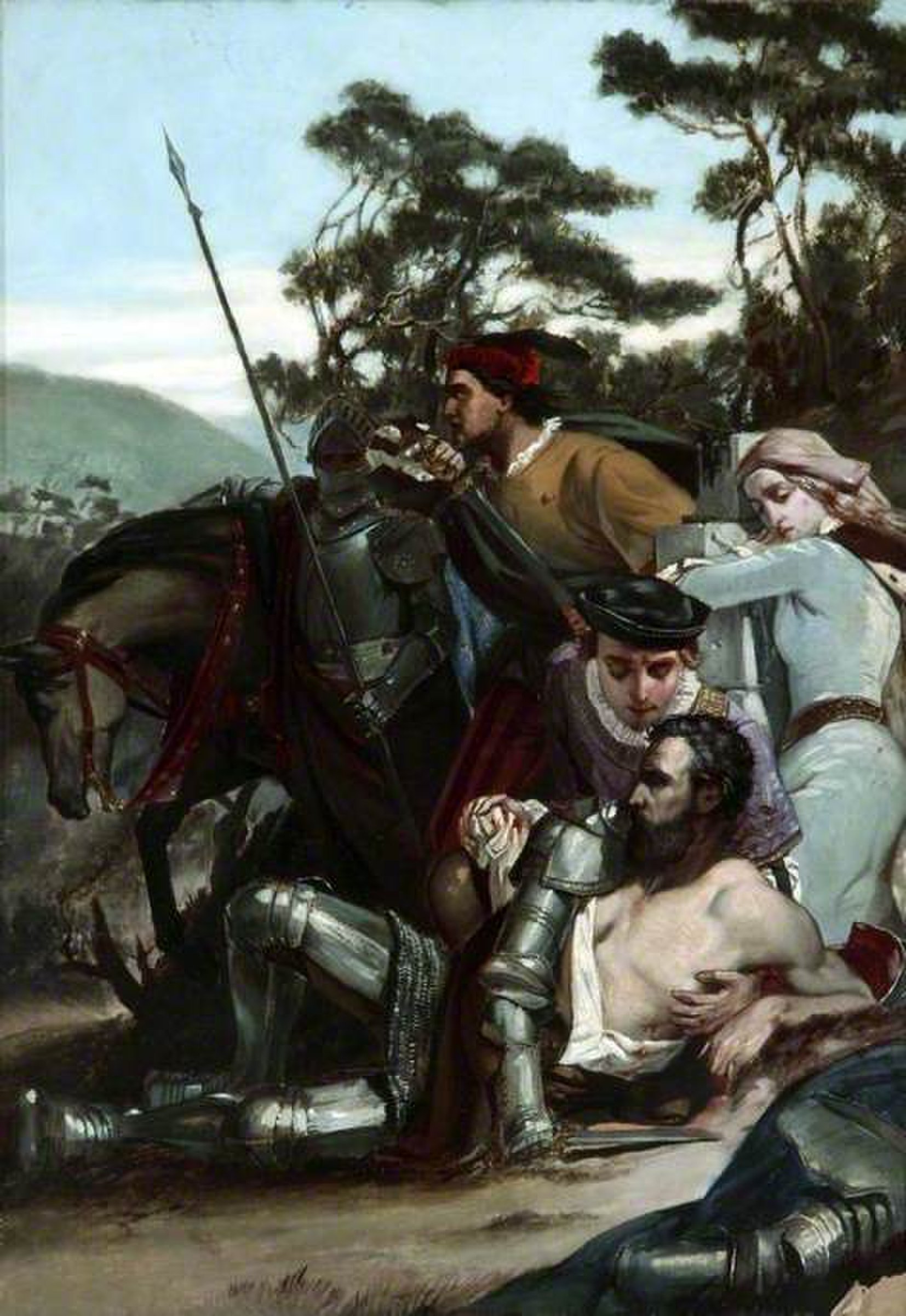 The Death of Marmion by Edward Armitage