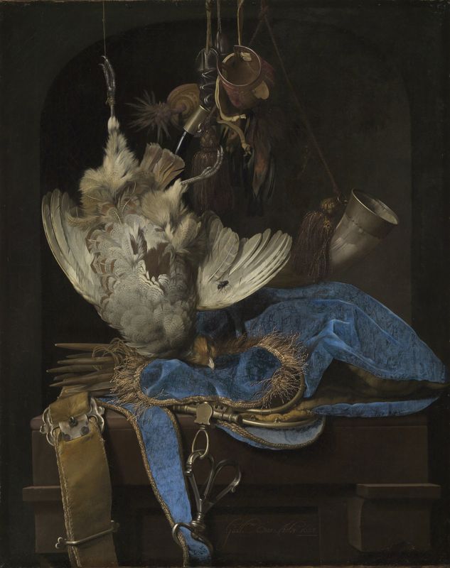 Still-Life with Hunting Equipment and Dead Birds