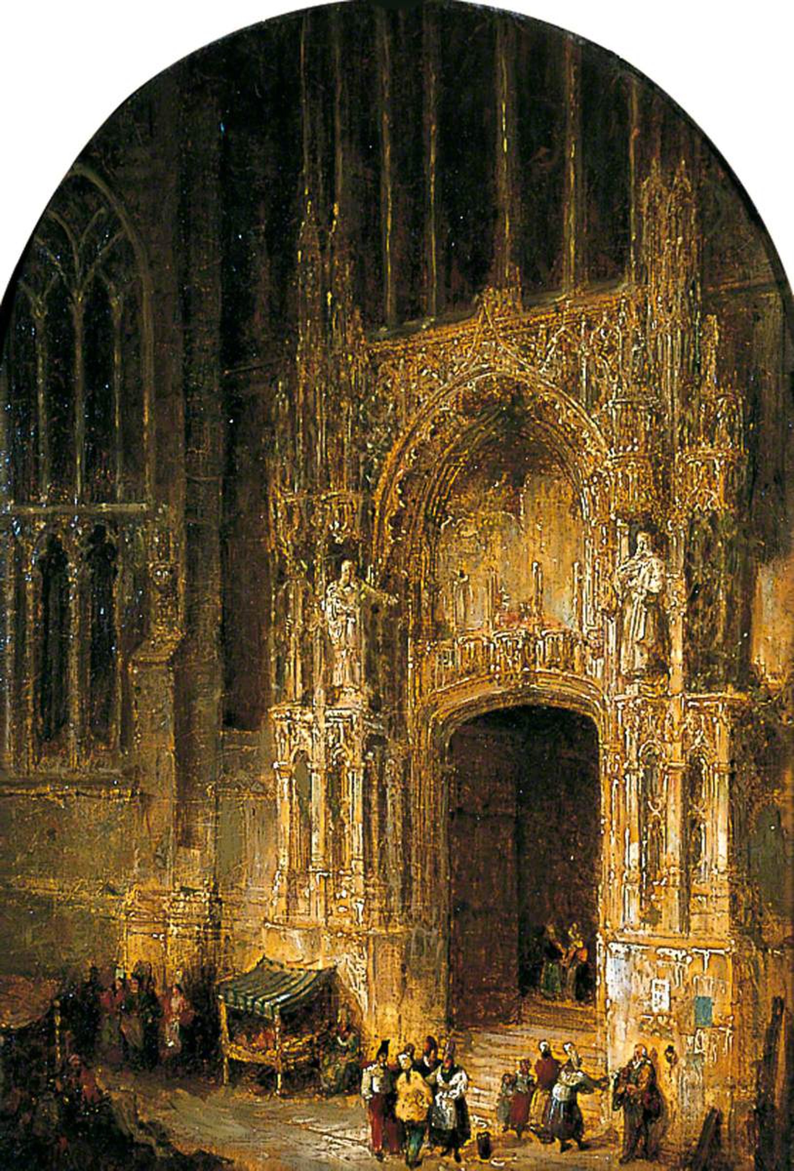 Entrance to St Germain, Amiens by David Roberts