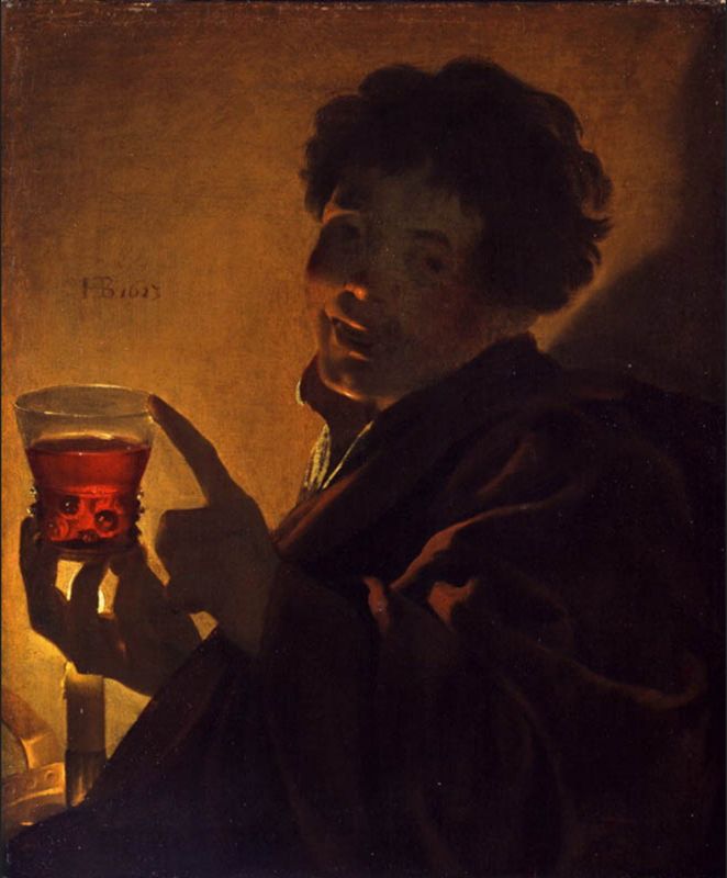 Boy with a wineglass