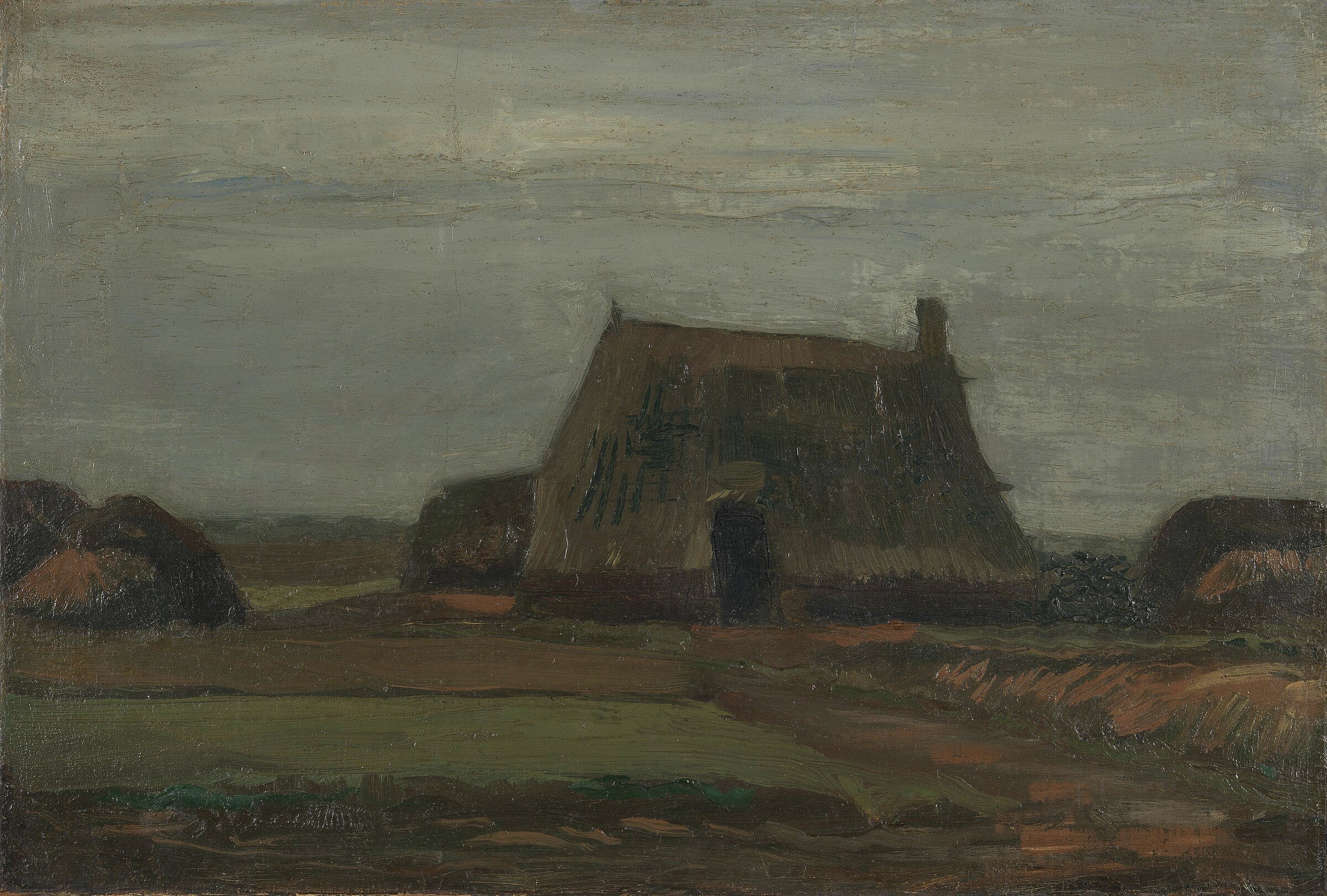 Farm with Stacks of Peat — 1883