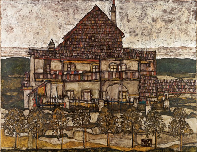 House with shingle roof