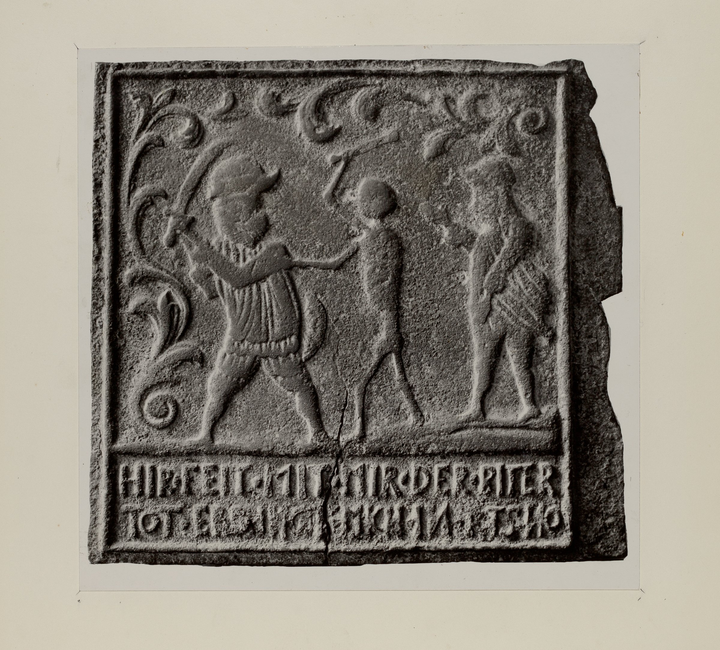 Stove plate by William James Bennett