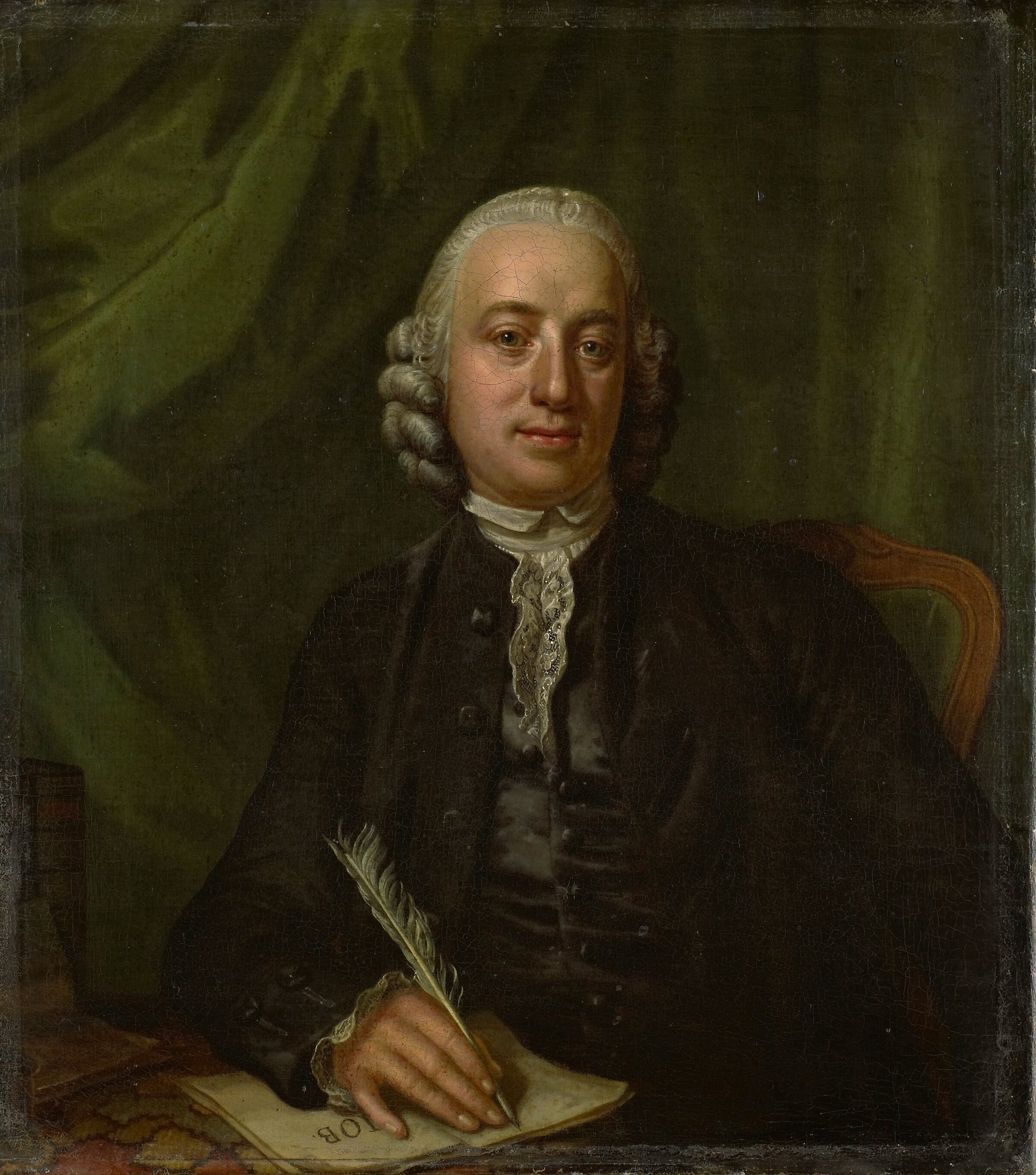 Portrait of Pieter Meijer, publisher and bookseller of Amsterdam by Hendrik Pothoven