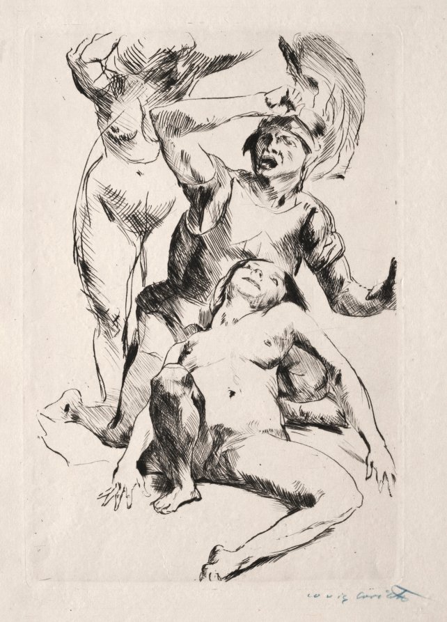 Theseus and Ariadne by Lovis Corinth