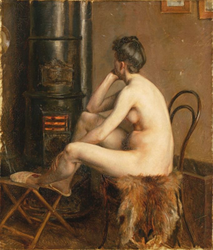 The model tries to keep warm.