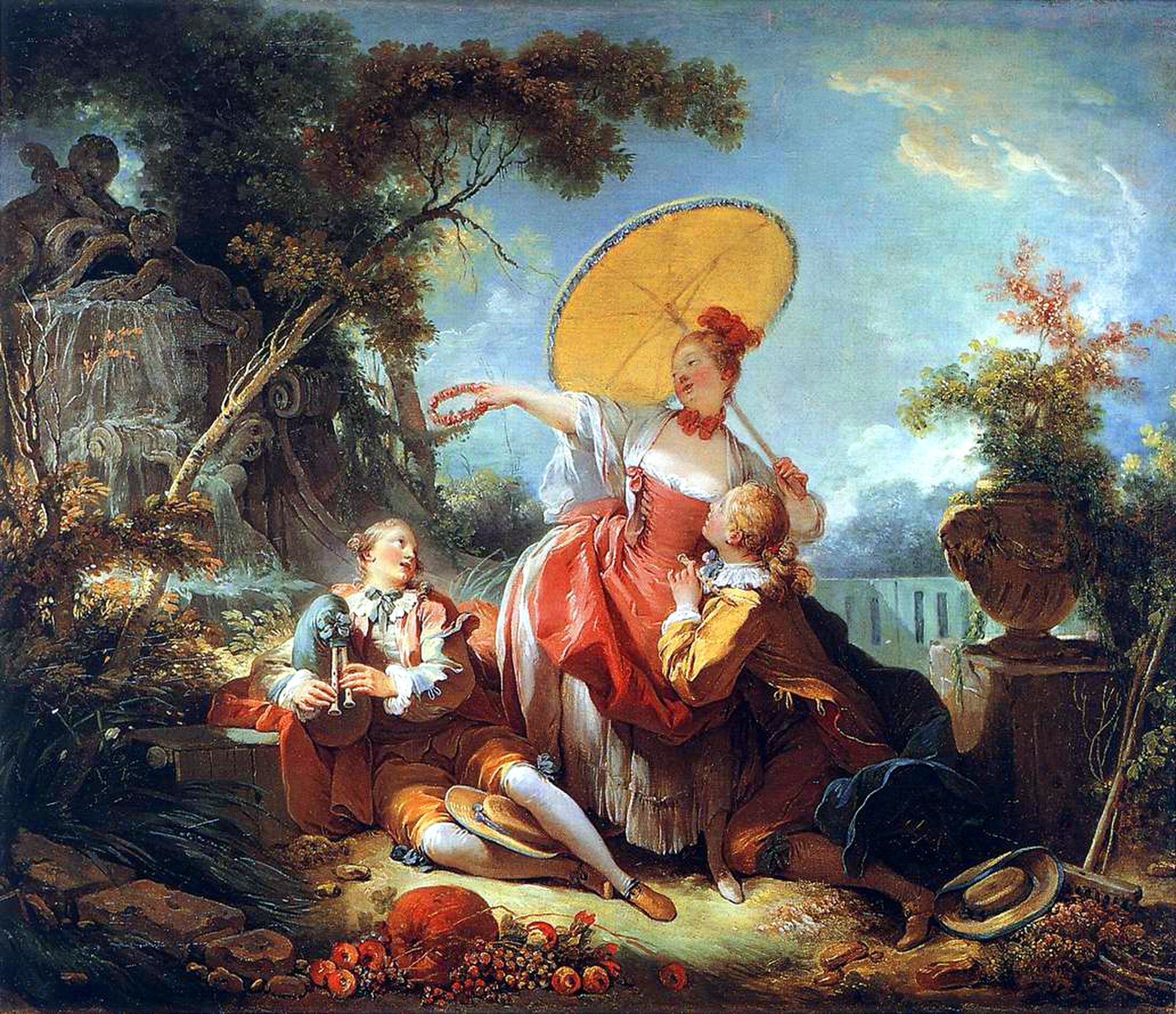 The Musical Contest by Jean-Honoré Fragonard