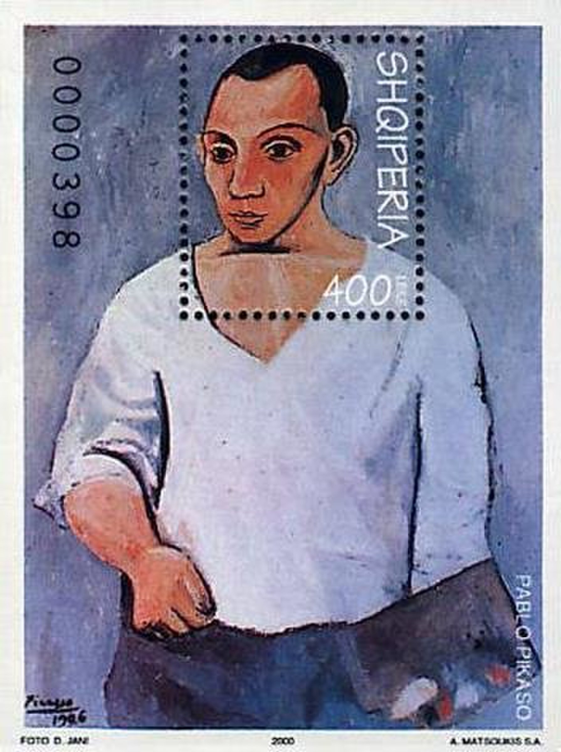 Self-Portrait with Palette — Pablo Picasso