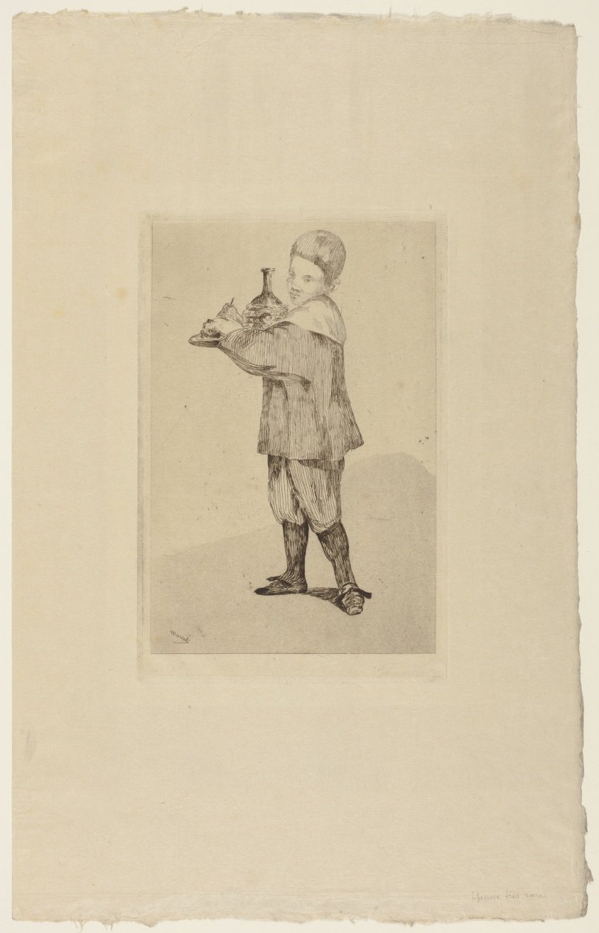 The Boy Carrying a Tray by Édouard Manet