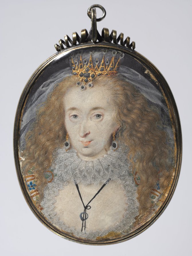 Portrait of Lucy Russell, Countess of Bedford, née Harrington by Isaac Oliver