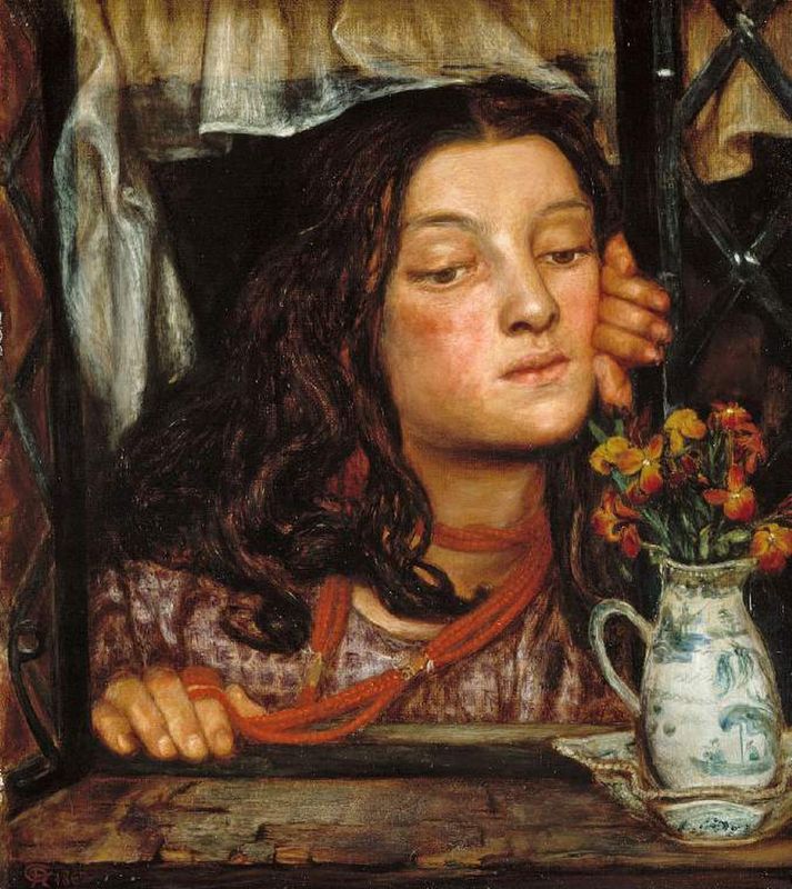 Girl at a lattice