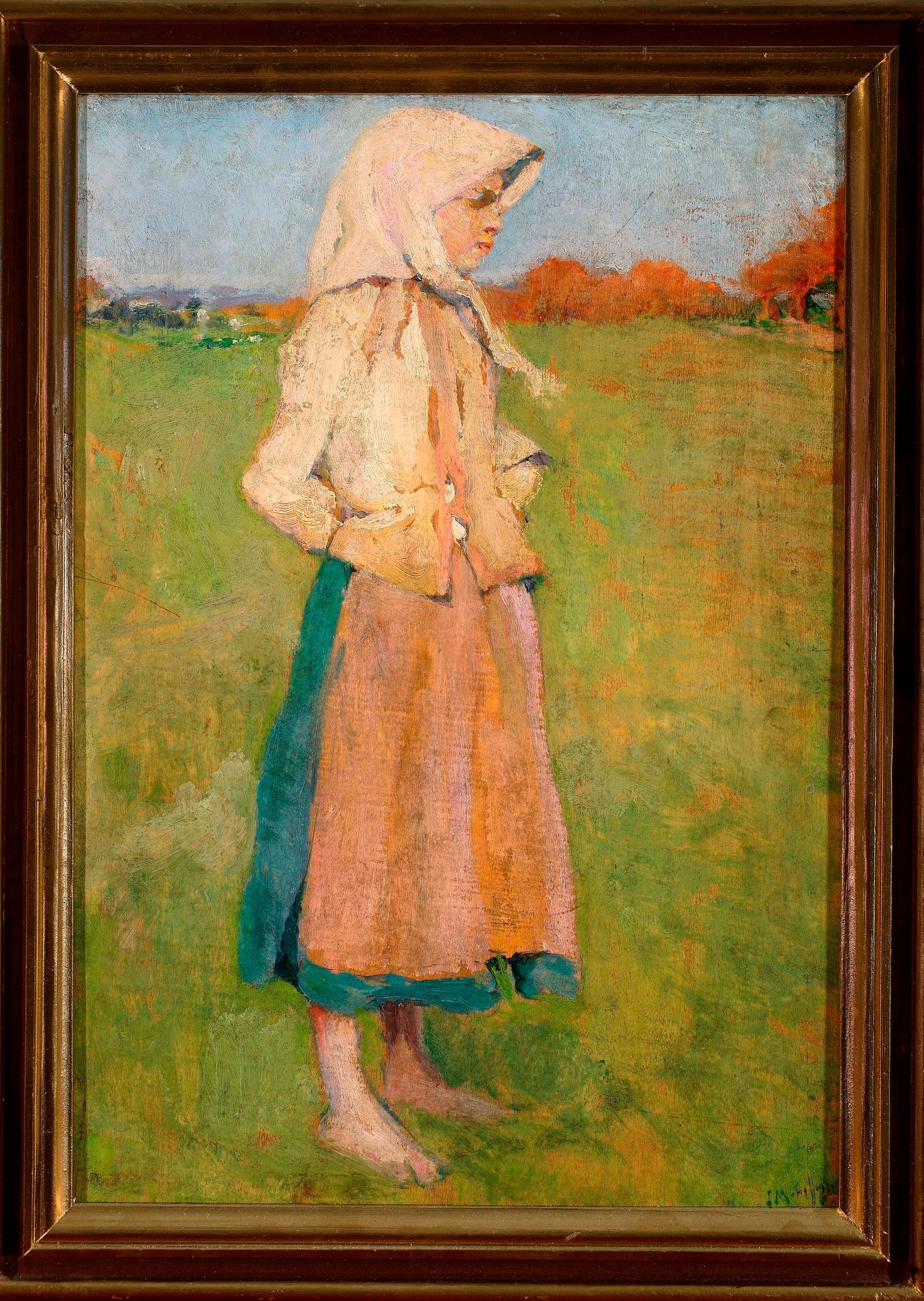 Village girl by Józef Mehoffer