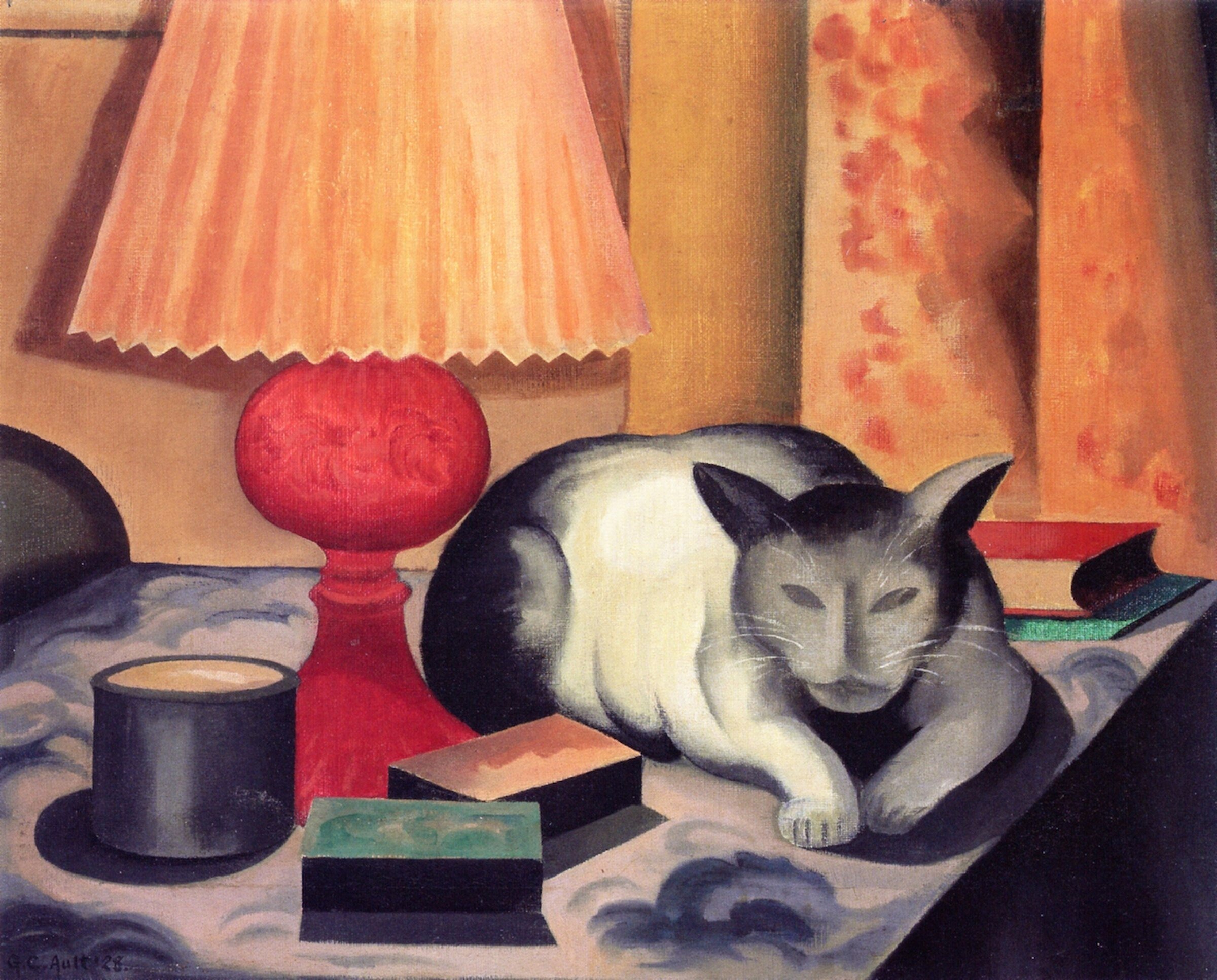 Cat and Lamp — 1928