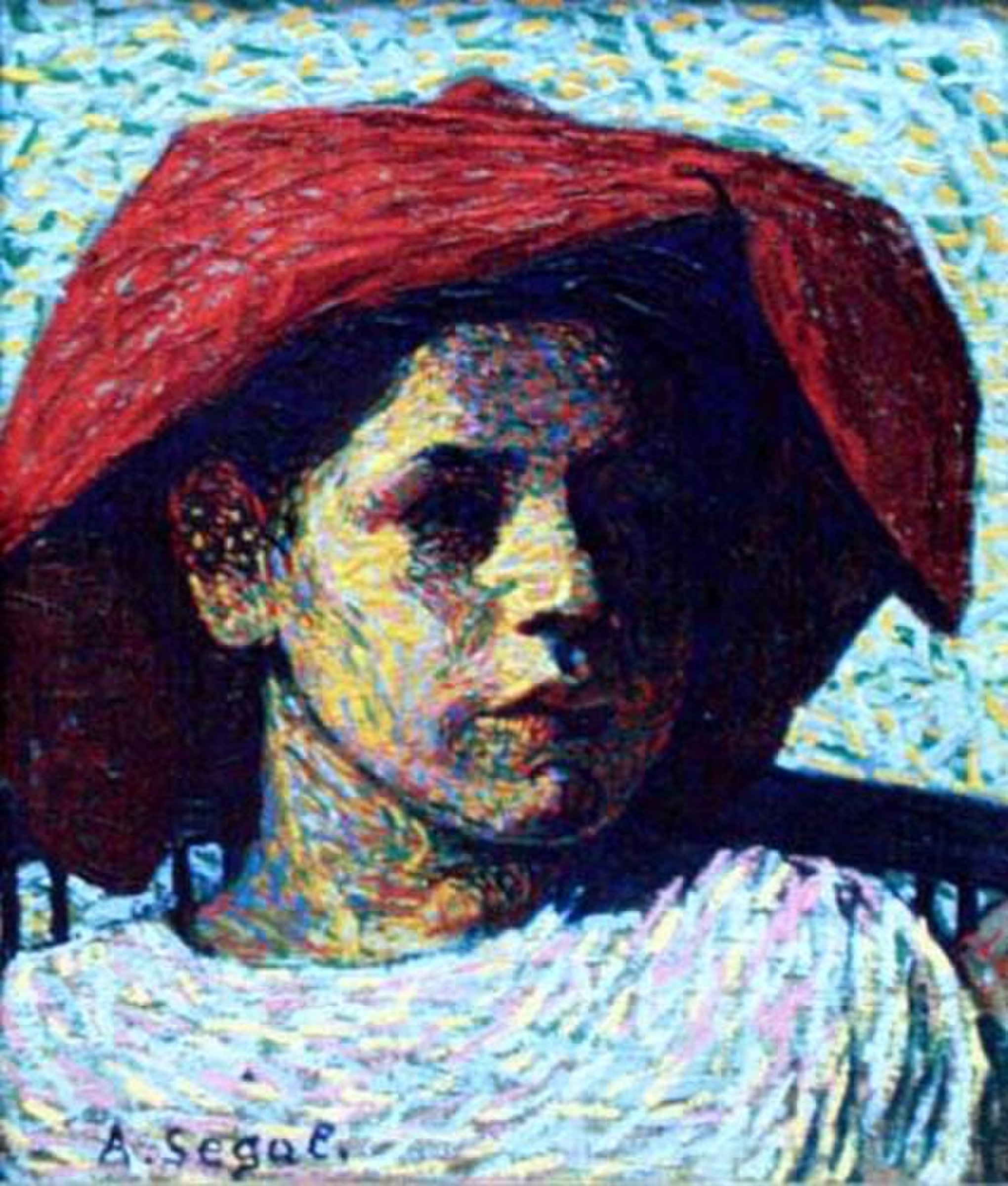 Girl with a red Hat by Arthur Segal