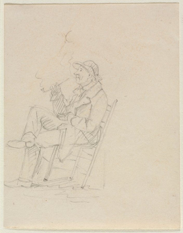 Man Smoking a Pipe by William Sidney Mount