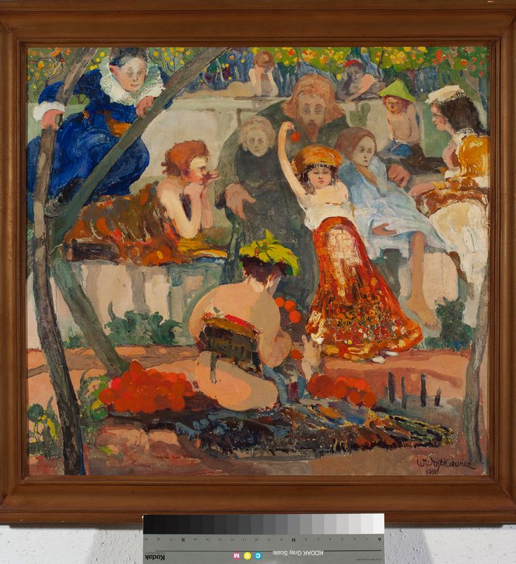 Christ and children, series: “Ceremonies” VI