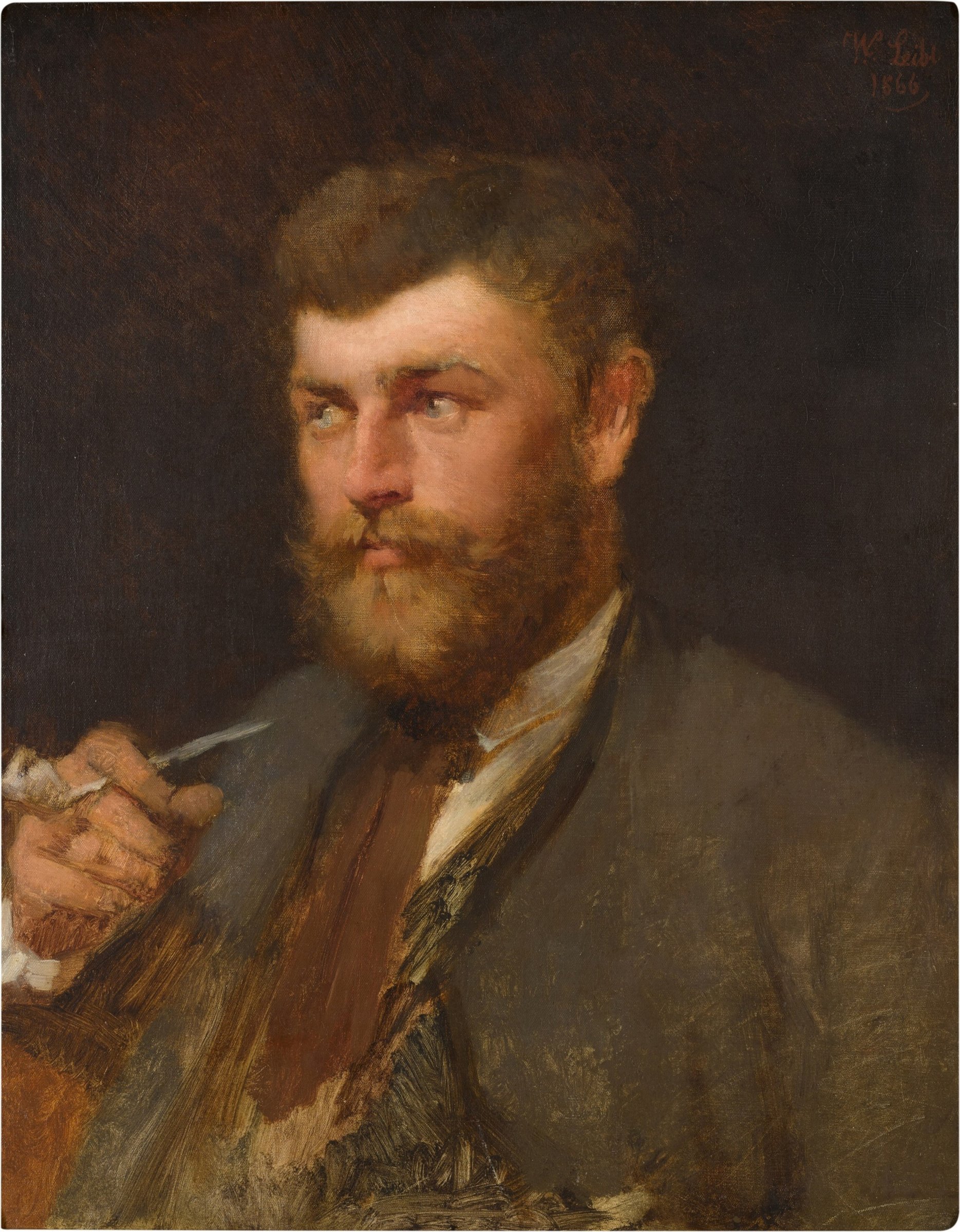 The Joiner Neumeyer by Wilhelm Leibl